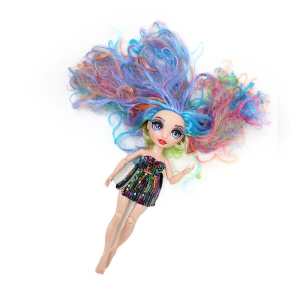 Rainbow High Amaya Raine Doll 11" Rainbow Hair Black Sequin Dress Fashion Studio - Picture 2 of 8